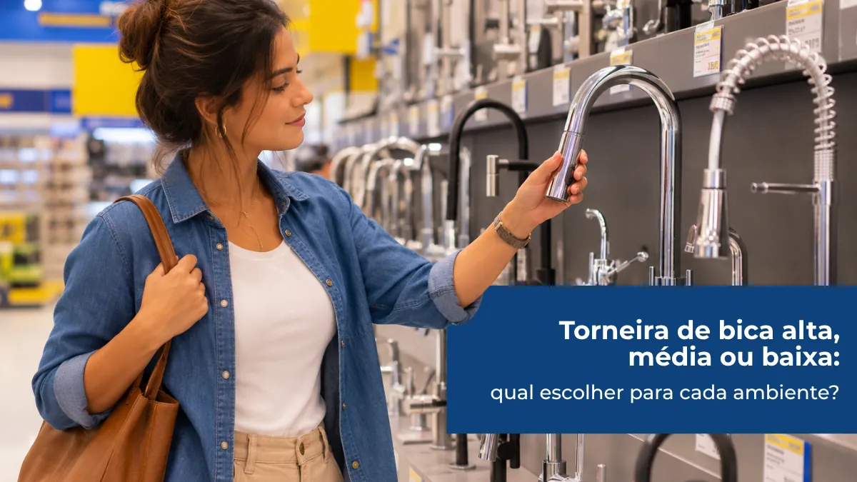 Torneira de bica alta, média ou baixa: qual escolher para cada ambiente?